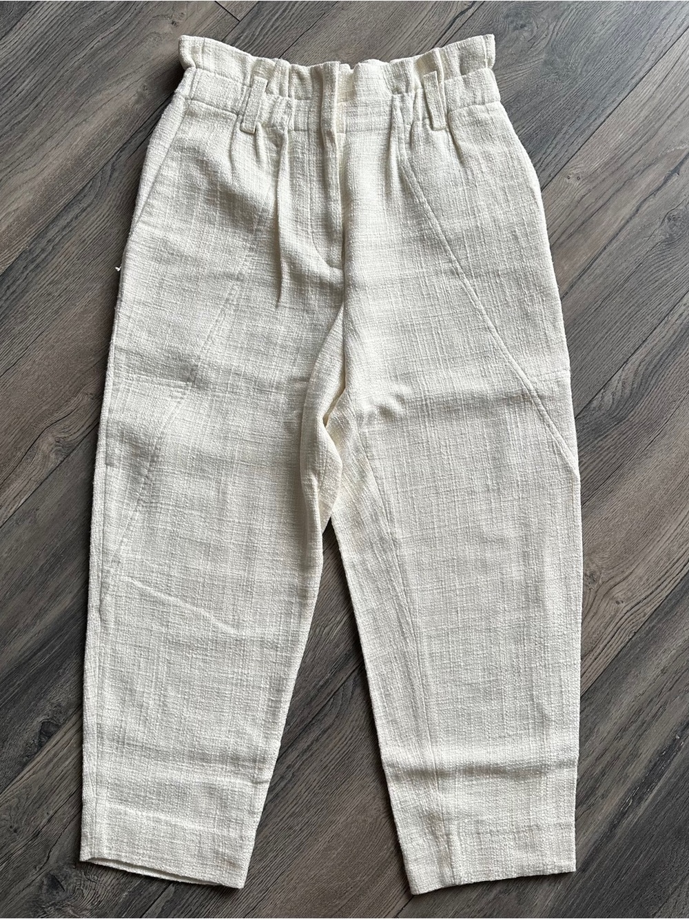 IRO Paris Kaly Cropped Paperbag Tweed Trousers
